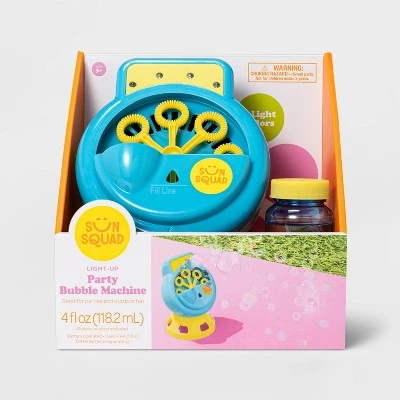 Light-Up Bubble Maker Blue/Yellow - Sun Squad™ 2 Light-Up Bubble Maker Blue/Yellow - Sun Squad™ - Image 2