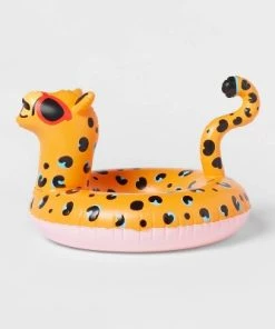 Kids' Cheetah Pool Float Orange - Sun Squad™