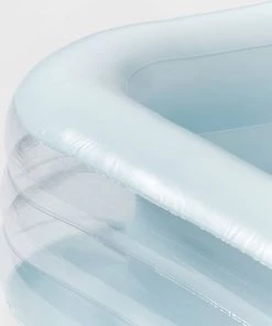 6' x 22" Deluxe Rectangular Family Pool Blue - Sun Squad™