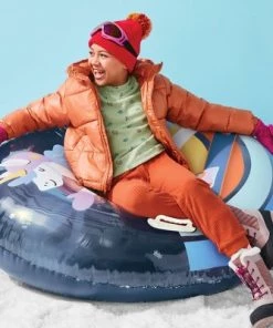 48" Snow Tube Unicorn with Snowflake Glitter - Sun Squad™