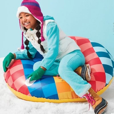 36" Checkered Snow Tube - Sun Squad™ 1 36" Checkered Snow Tube - Sun Squad™