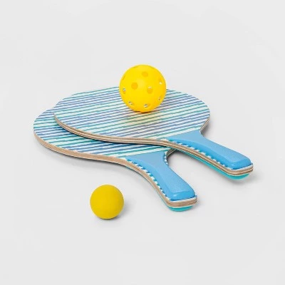 Blue Stripes Paddle Ball - Sun Squad™ 1 Blue Stripes Paddle Ball - Sun Squad™
