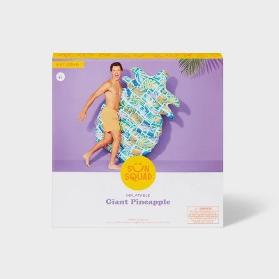 Giant Pineapple Pool Float - Sun Squad™ Blue 4 Giant Pineapple Pool Float - Sun Squad™ Blue - Image 4