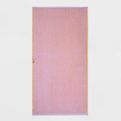 WOW Reversible Beach Towel Yellow - Sun Squad™ 2 WOW Reversible Beach Towel Yellow - Sun Squad™ - Image 2