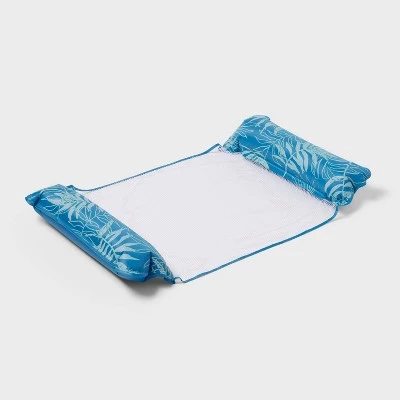 Water Hammock Pool Lounger - Sun Squad™ White/blue 4 Water Hammock Pool Lounger - Sun Squad™ White/blue - Image 4