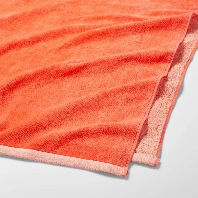 XL Reversible Beach Towel Coral - Sun Squad™ 1 XL Reversible Beach Towel Coral - Sun Squad™