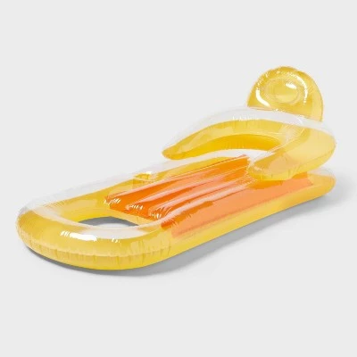 Fashion Pool Lounge Float- Sun Squad™ Orange 6 Fashion Pool Lounge Float- Sun Squad™ Orange - Image 6