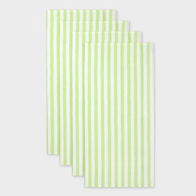 4pk Striped Beach Towels - Sun Squad™ Green 5 4pk Striped Beach Towels - Sun Squad™ Green - Image 5