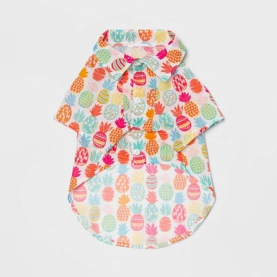 Hawaiian Tropical Dog and Cat Shirt - Pineapples - Sun Squad™ 2 Hawaiian Tropical Dog and Cat Shirt - Pineapples - Sun Squad™ - Image 2