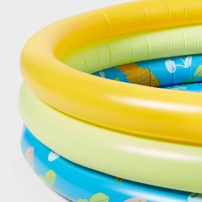 3 Ring Kiddie Pool - Sun Squad™ Blue/orange/yellow 2 3 Ring Kiddie Pool - Sun Squad™ Blue/orange/yellow - Image 2