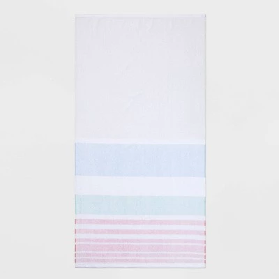 Warm Striped Sand Resist Beach Towel - Sun Squad™ 2 Warm Striped Sand Resist Beach Towel - Sun Squad™ - Image 2