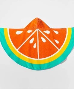 Grapefruit Hooded Beach Towel - Sun Squad™