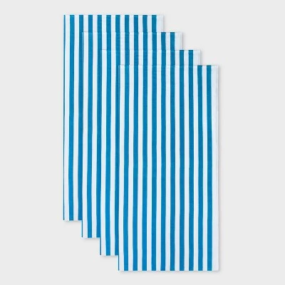 4pk Striped Beach Towels - Sun Squad™ Green 4 4pk Striped Beach Towels - Sun Squad™ Green - Image 4