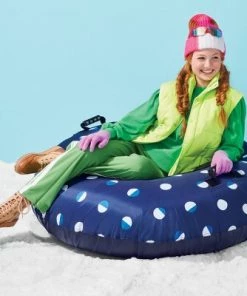 48" Heavy Duty Snow Tube with Fabric Cover Blue/Black/White - Sun Squad™