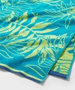 XL Jacquard Palm Leaf Beach Towel - Sun Squad™